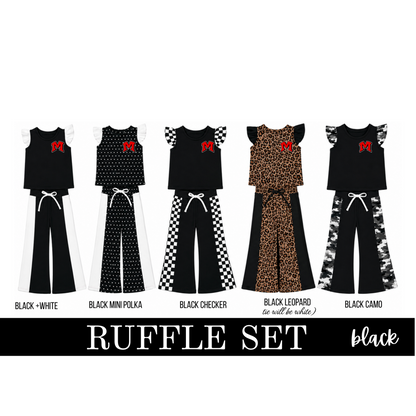 pre- order little spirit ruffle set - Madison Mohawks