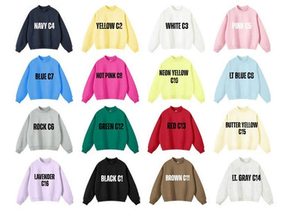 PRE ORDER Mock Neck pull over + shorts set