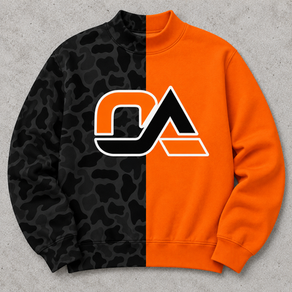 PRE ORDER SPLIT MOCK NECK - custom logo baseball
