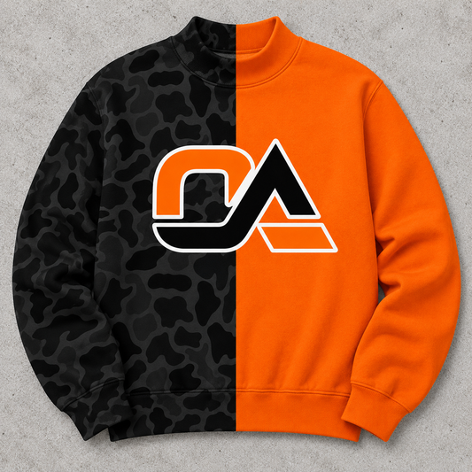 PRE ORDER SPLIT MOCK NECK - custom logo baseball