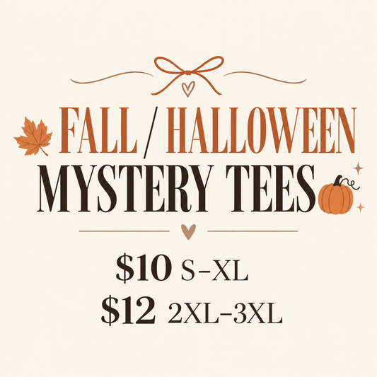 Fall / Halloween Mystery tees