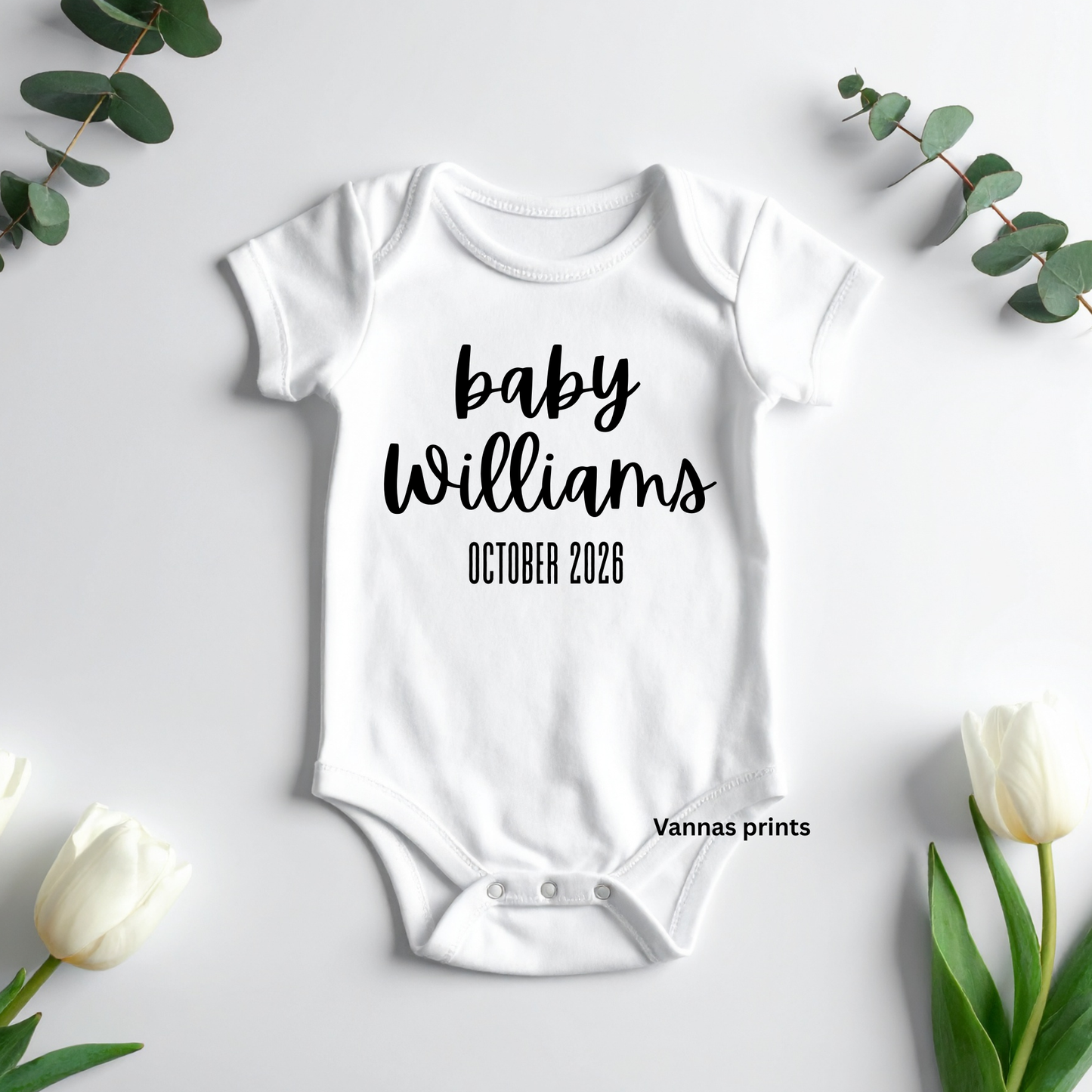 Baby Announcement Bodysuit