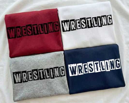wrestling block letters