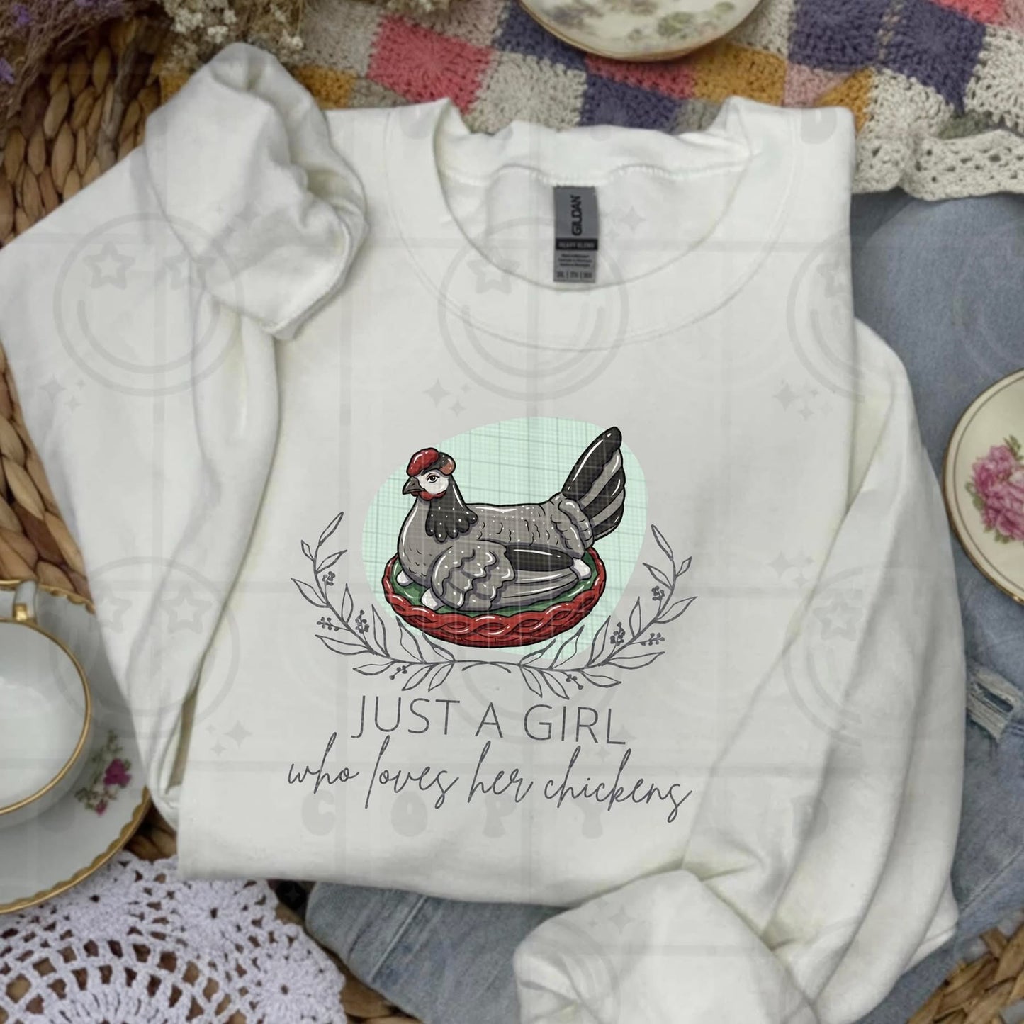 Just a girl who loves her chickens